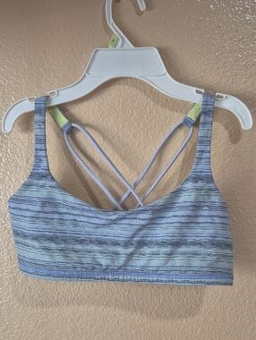 lululemon athletica Lime Green & Lavender Strappy Crisscross Sports